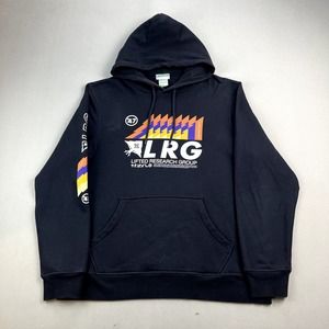 LRG Lifted Research Group Hoodie Sweatshirt Adult Medium Black Sandbar Skater